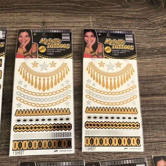 Lot of 10‎ Packs of Brand New Metallic Tattoos - Picture 3 of 5